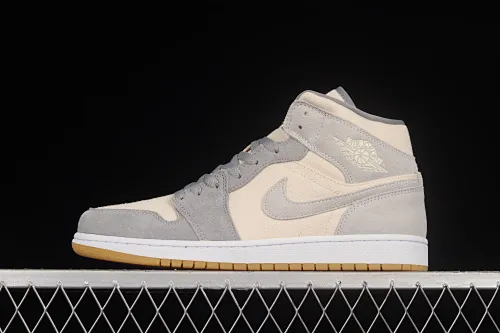 All categories Air Jordan Jordan series basketball shoes Air Jordan 1 Mid G version pure original Air Jordan 1 Mid AJ1 Joe 1 coconut milk color mid-top basketball shoes DN4281-100